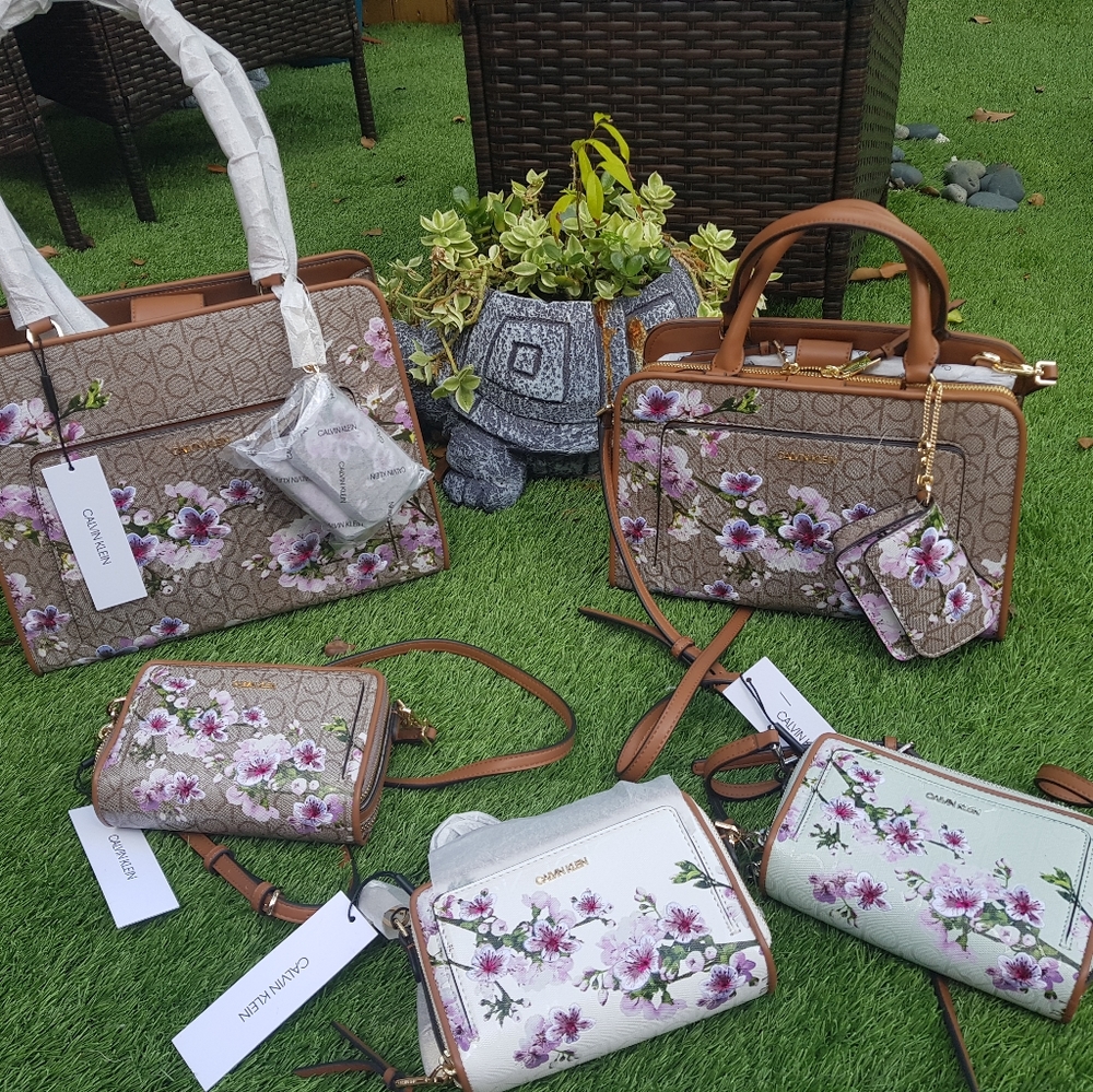 Calvin Klein floral handbags